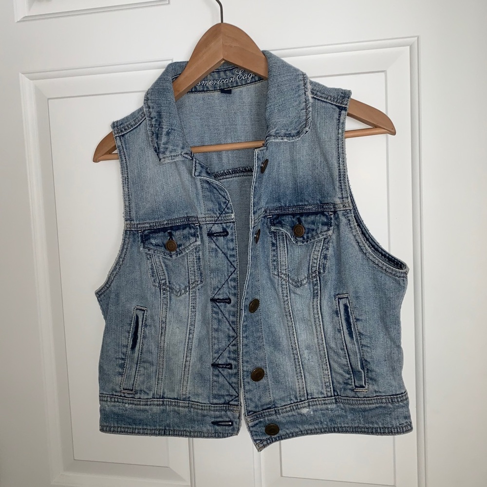 American Eagle Denim Vest
